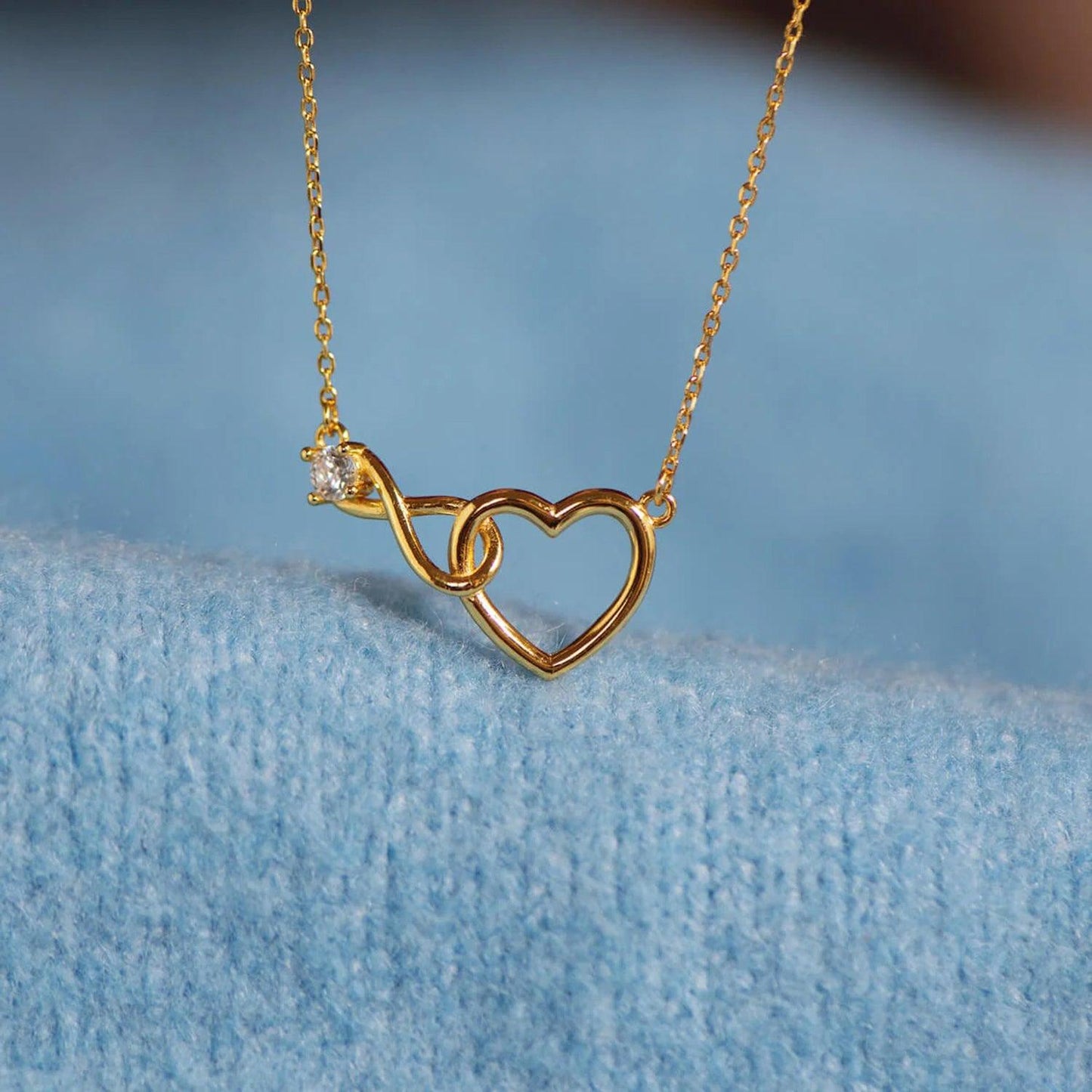 Heart Shape Zircon 18K Gold-Plated Necklace Carauana Store
