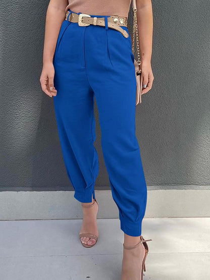 High Waist Cropped Pants Carauana Store