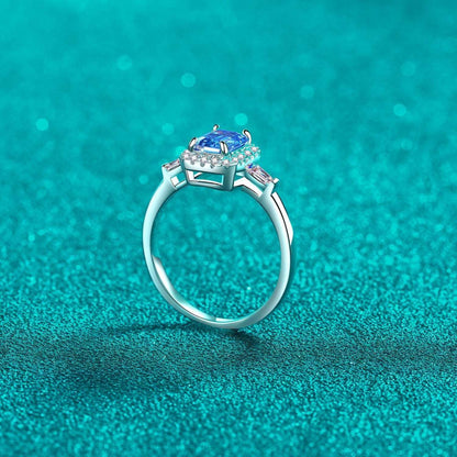 1 Carat Moissanite 925 Sterling Silver Ring Carauana Store