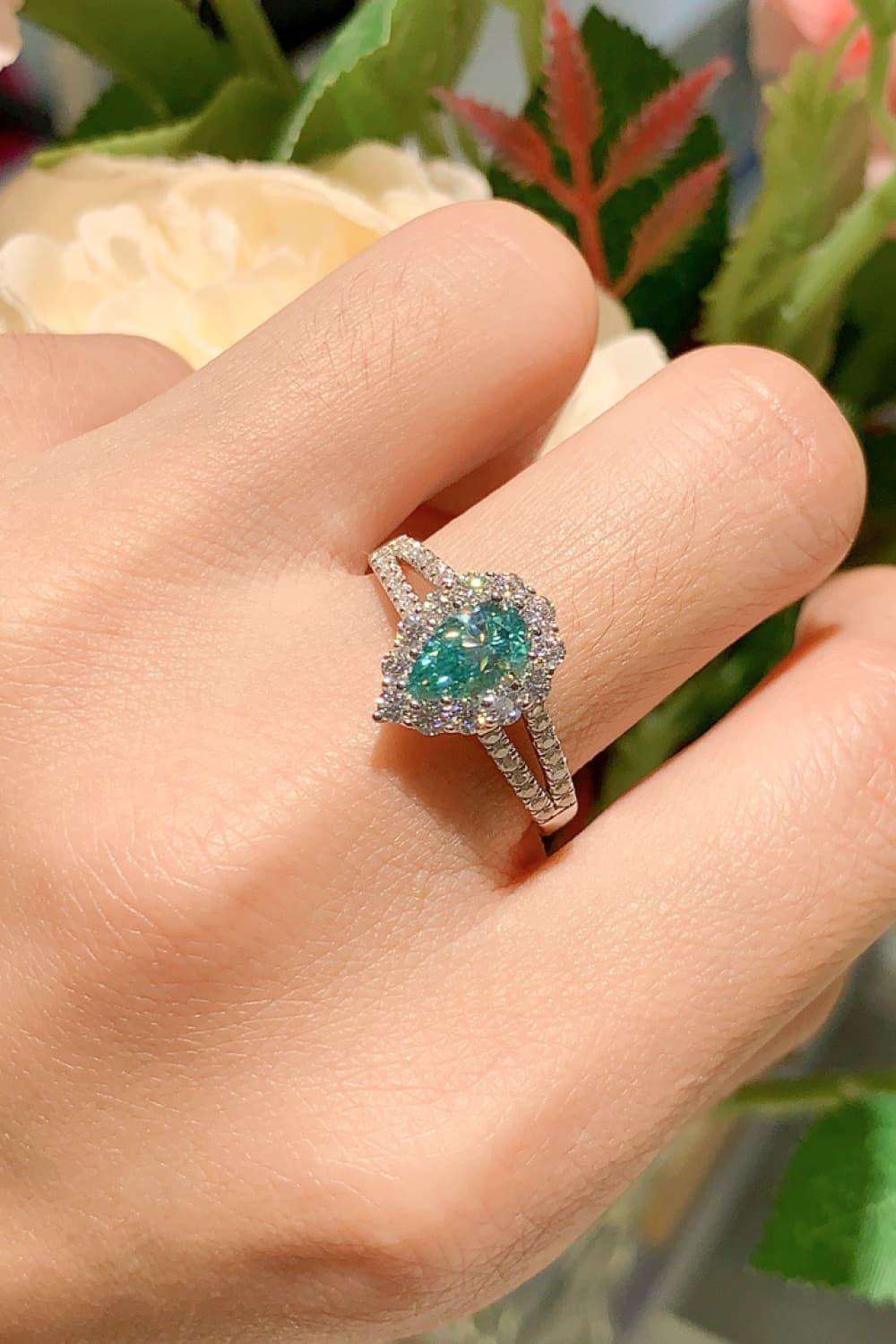 1 Carat Moissanite 925 Sterling Silver Ring Carauana Store