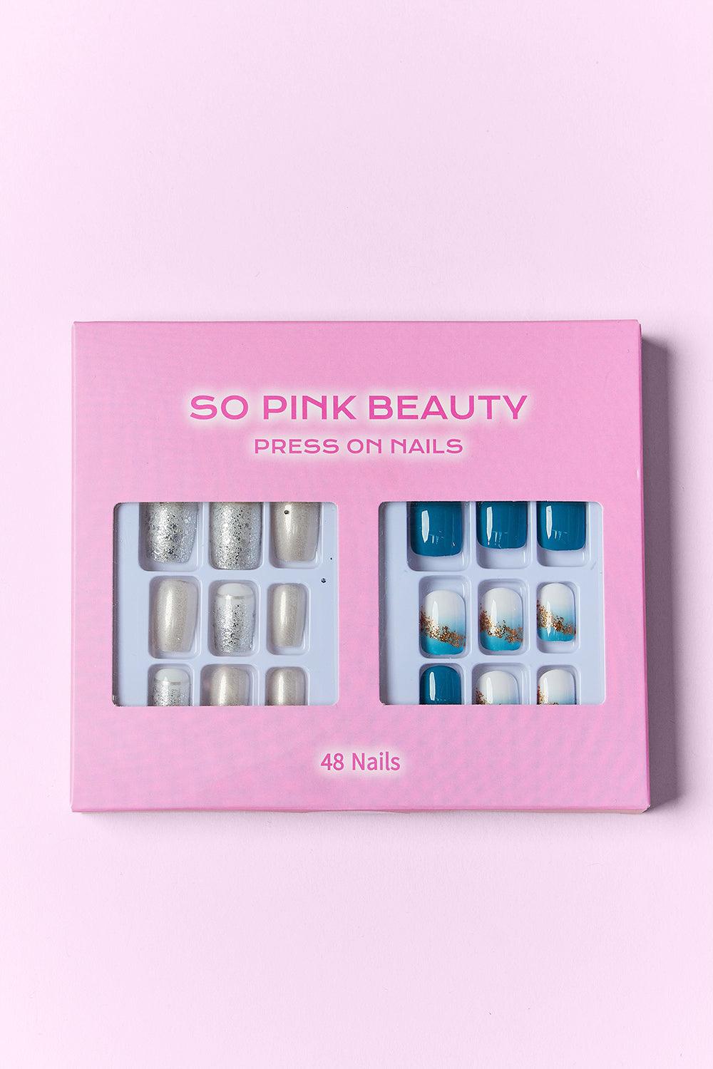 SO PINK BEAUTY Press On Nails 2 Packs Carauana Store
