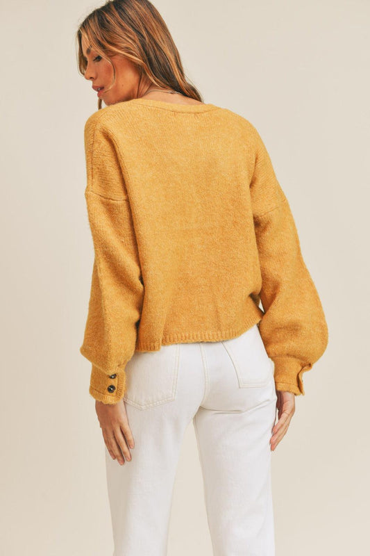MABLE Long Sleeve Button Down Sweater Cardigan Carauana Store