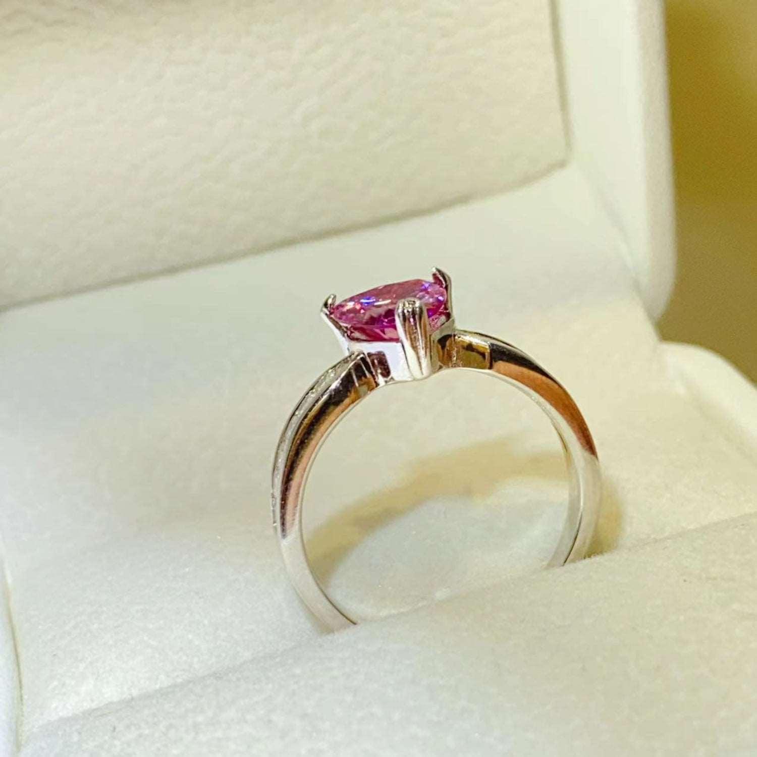 1 Carat Moissanite 925 Sterling Silver Ring Carauana Store