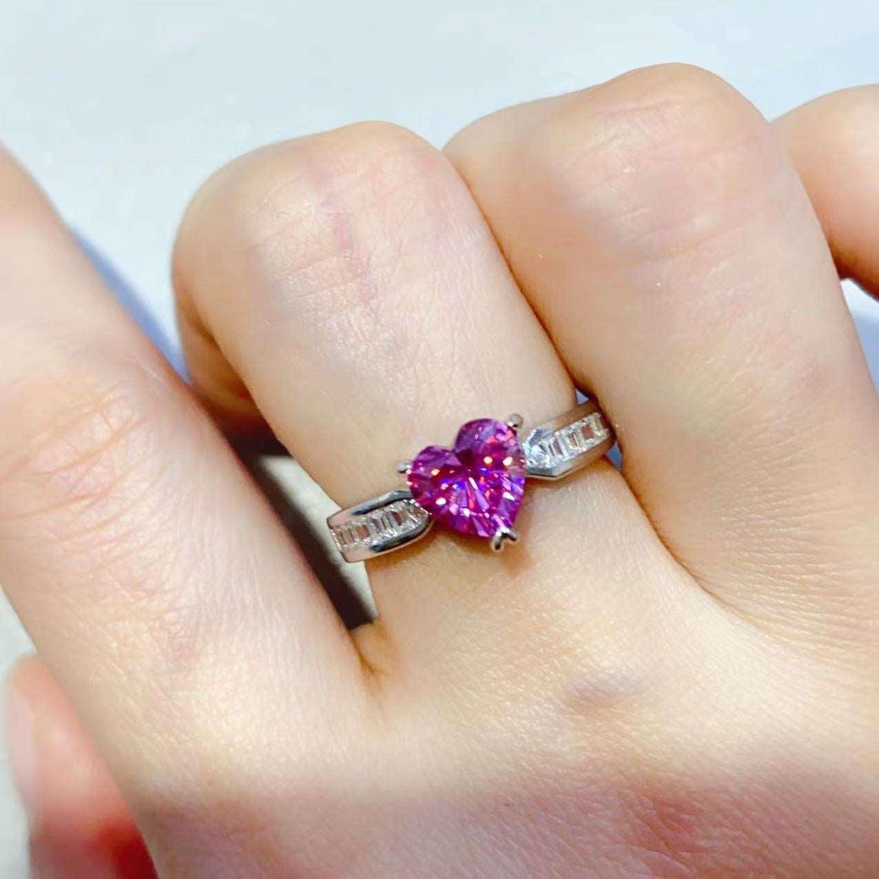 1 Carat Moissanite 925 Sterling Silver Ring Carauana Store