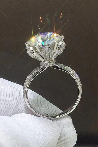 5 Carat Moissanite Side Stone Ring Carauana Store