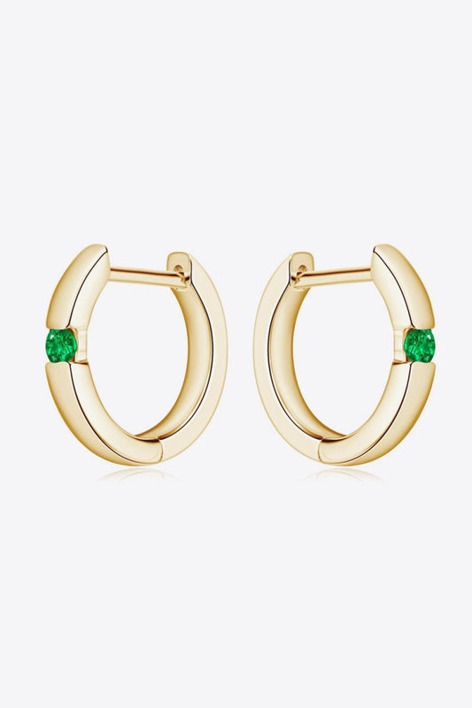 Lab-Grown Emerald Earrings Carauana Store