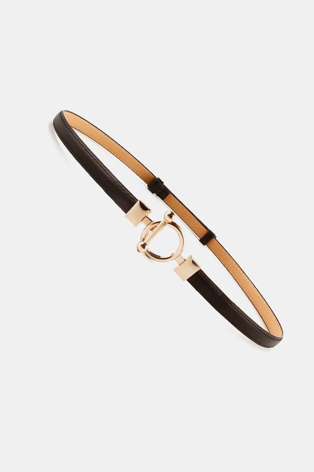 Toggle Buckle Skinny PU Belt Carauana Store
