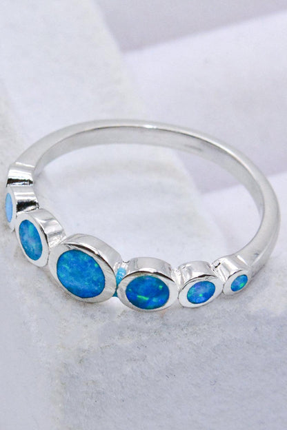 925 Sterling Silver Multi-Opal Ring Carauana Store