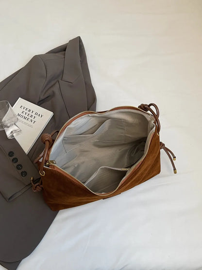 Suede Large Shoulder Bag Carauana Store