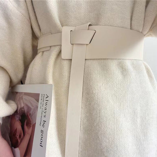 Knot Detail PU Belt Carauana Store