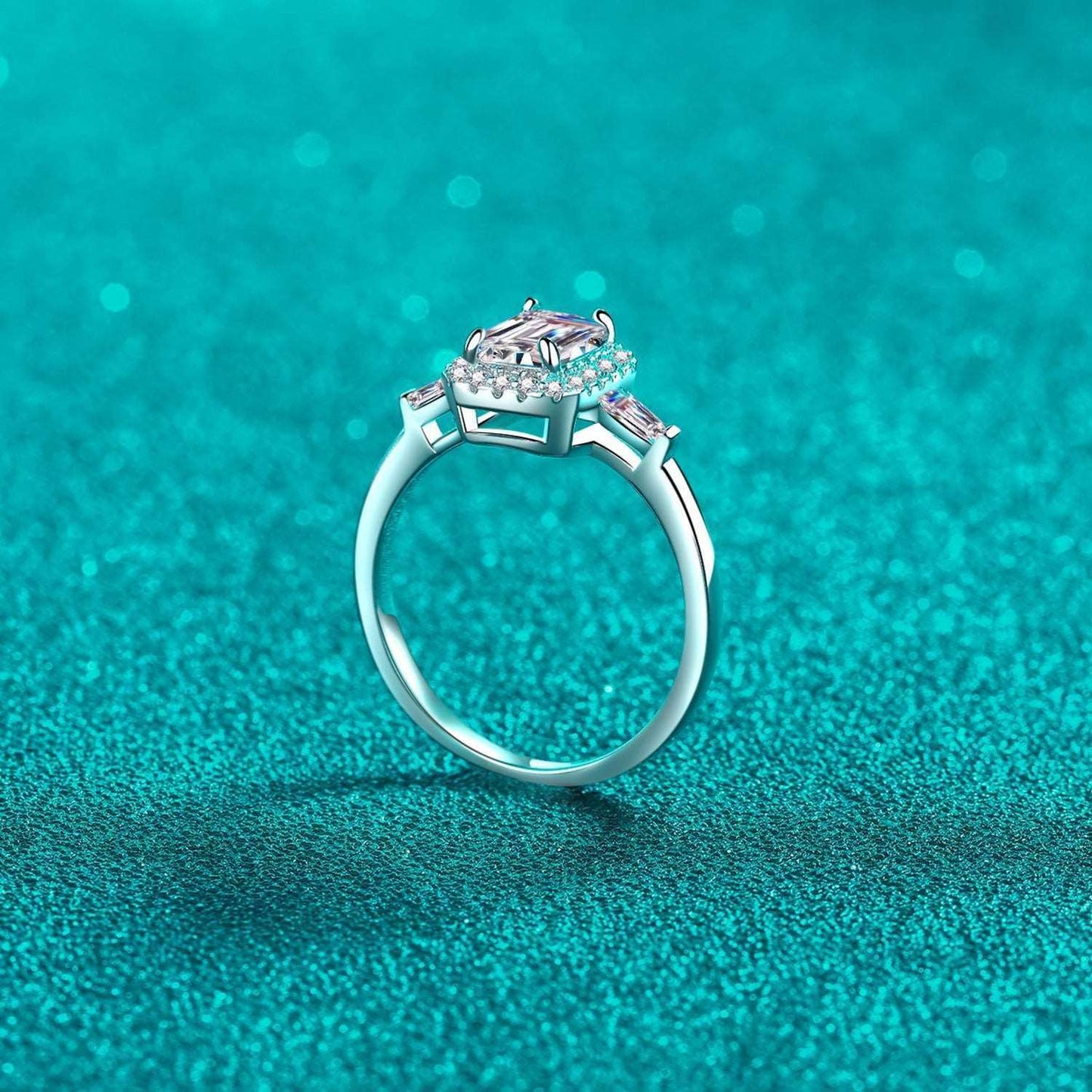 1 Carat Moissanite 925 Sterling Silver Ring Carauana Store