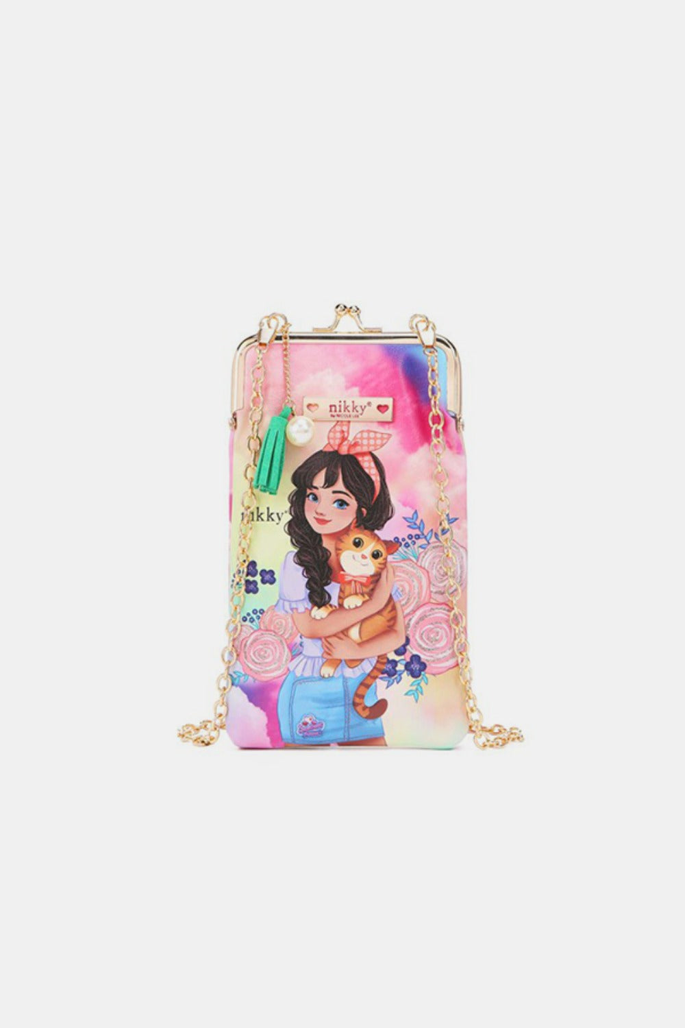 Nicole Lee USA Printed Kisslock Phone and Sunglass Purse Carauana Store
