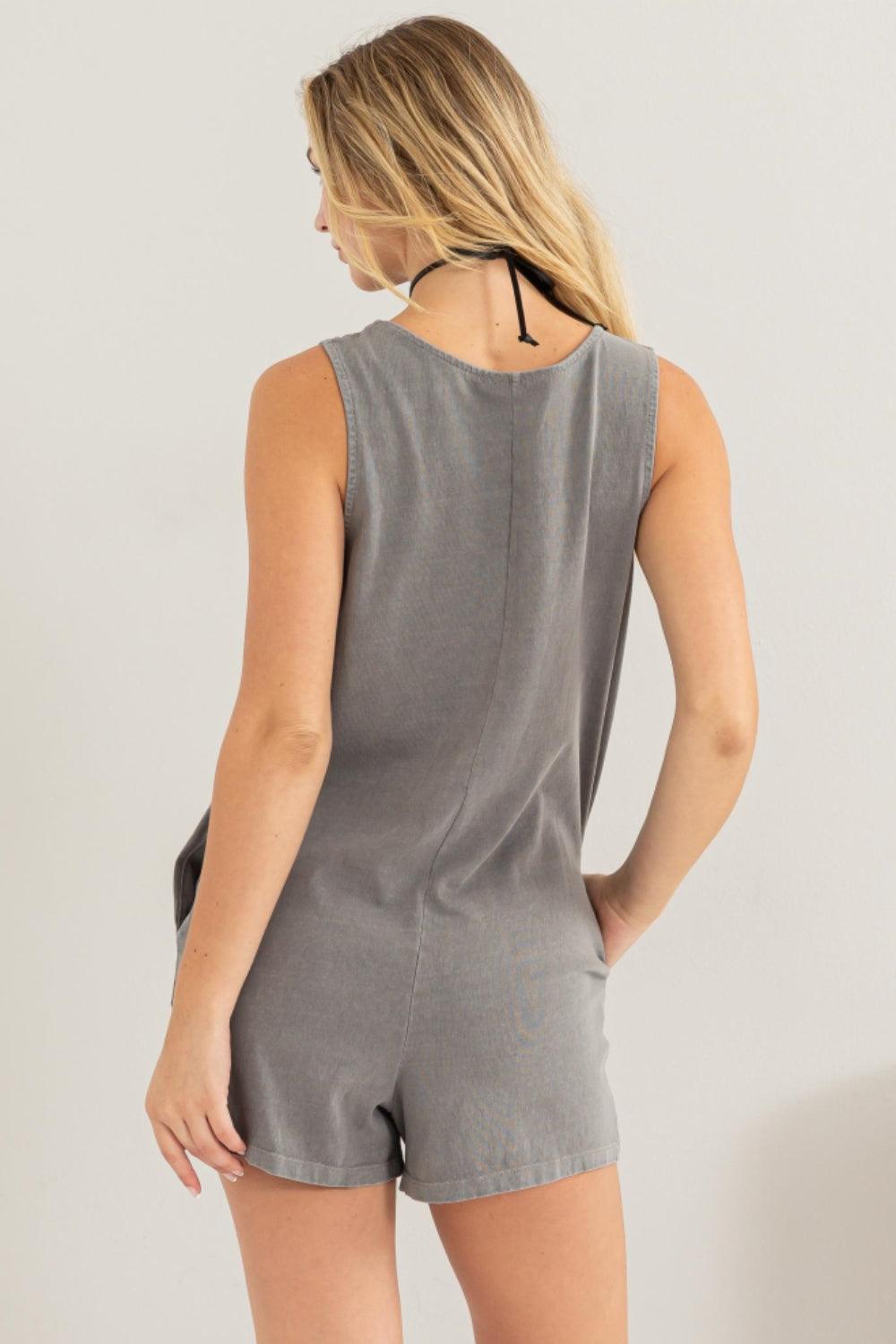 HYFVE V-Neck Wide Strap Romper Carauana Store