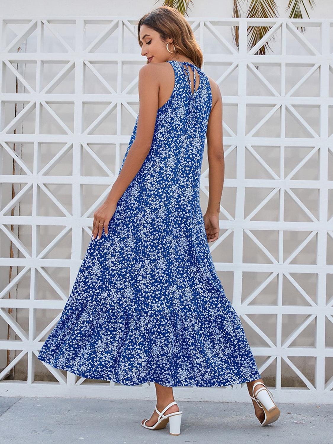 Ditsy Floral Scoop Neck Midi Cami Dress Carauana Store