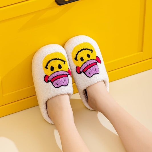 Melody Smiley Face Slippers Carauana Store
