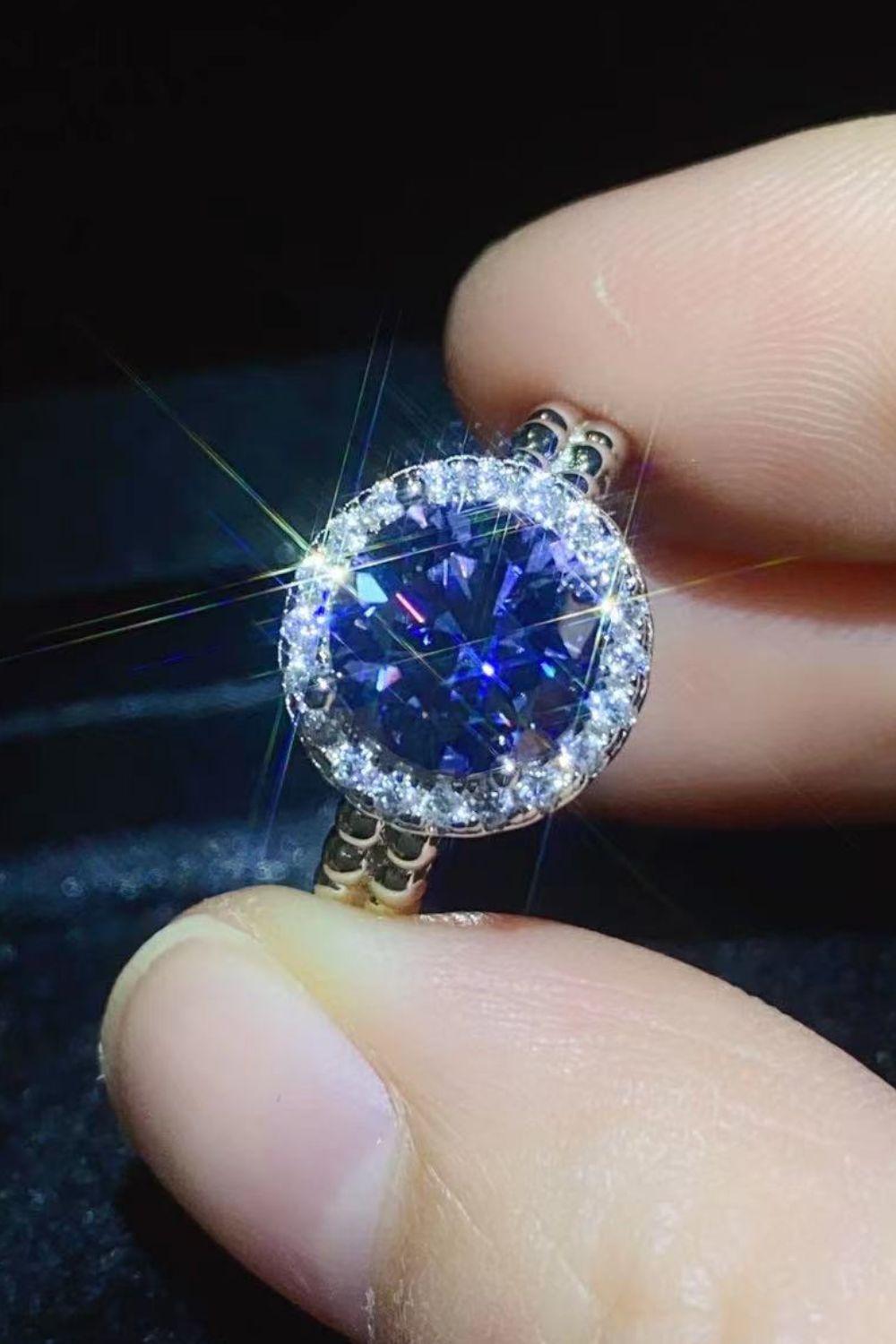 Let It Go 2 Carat Moissanite Ring Carauana Store