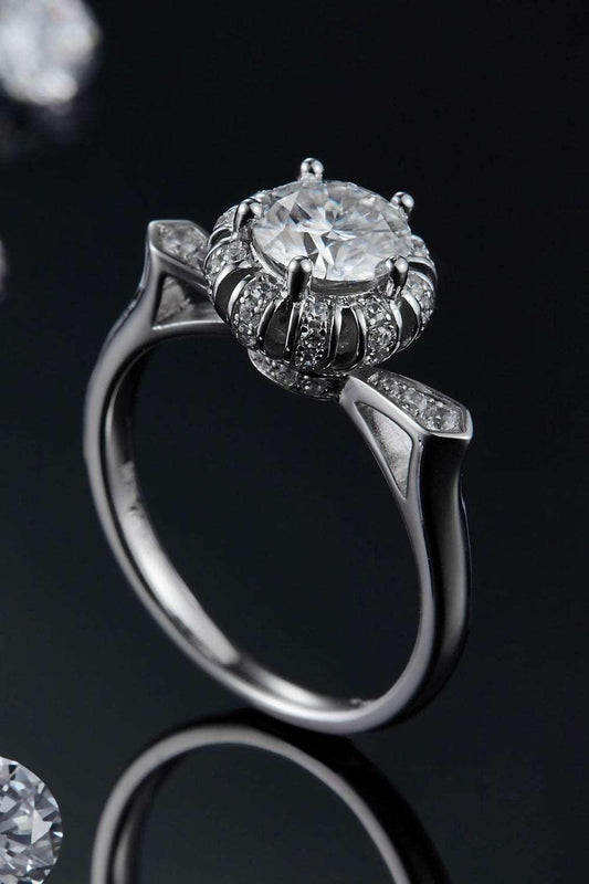 1 Carat Moissanite 925 Sterling Silver Ring Carauana Store