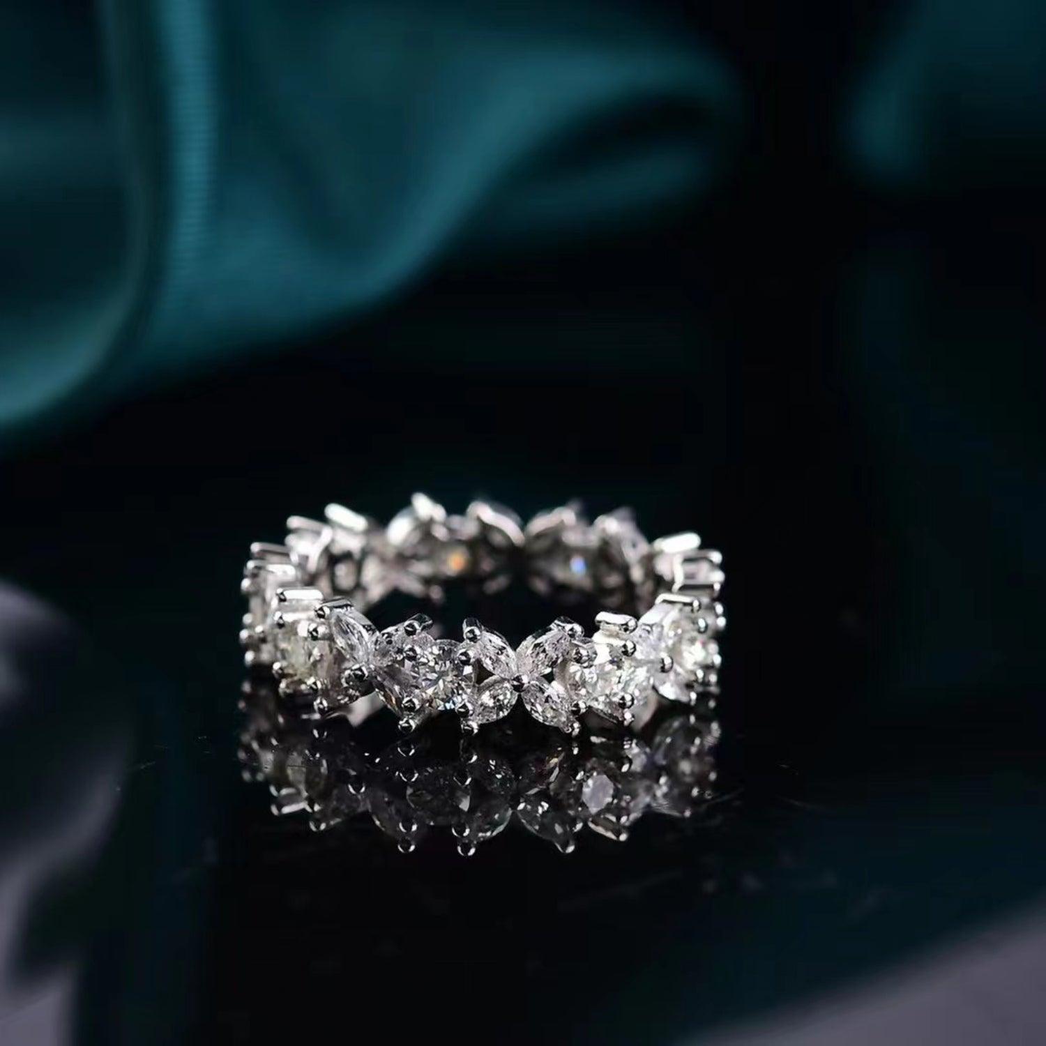 Moissanite 925 Sterling Silver Ring Carauana Store