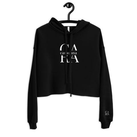 CARAUANA Solid Crop Hoodie