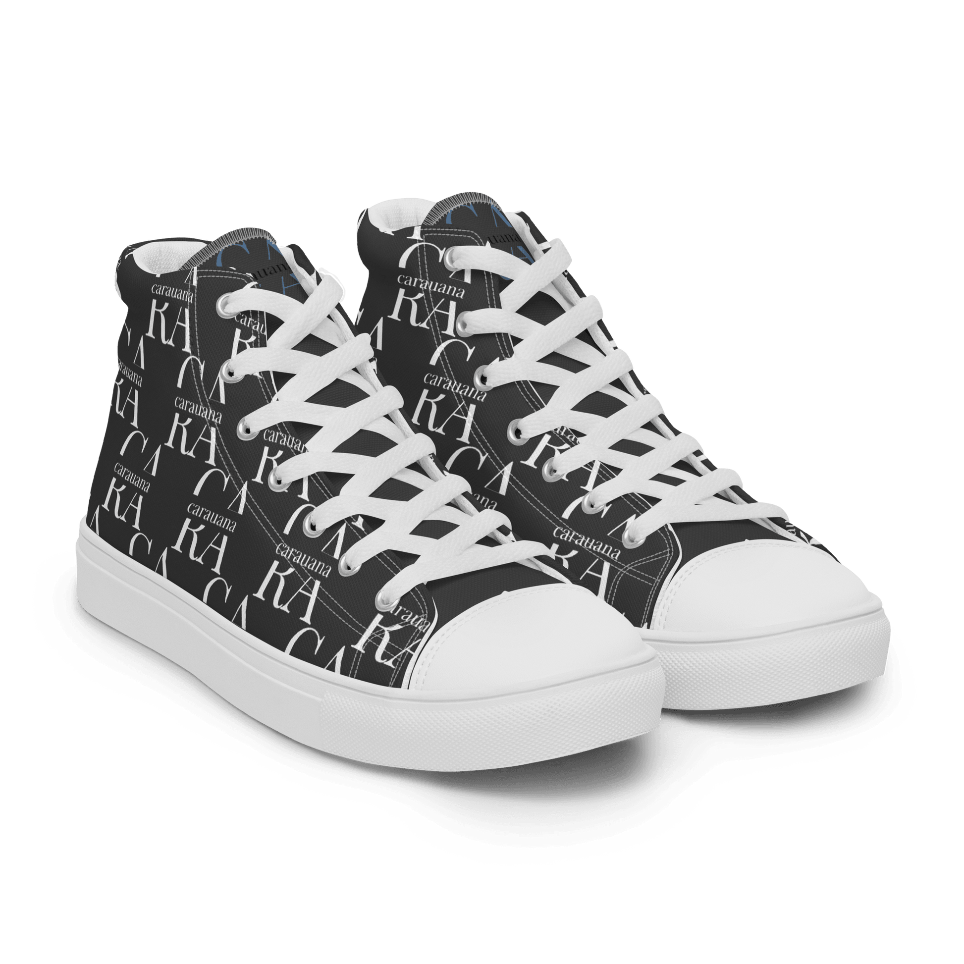 CARAUANA Hip Hop canvas shoes Black Branded