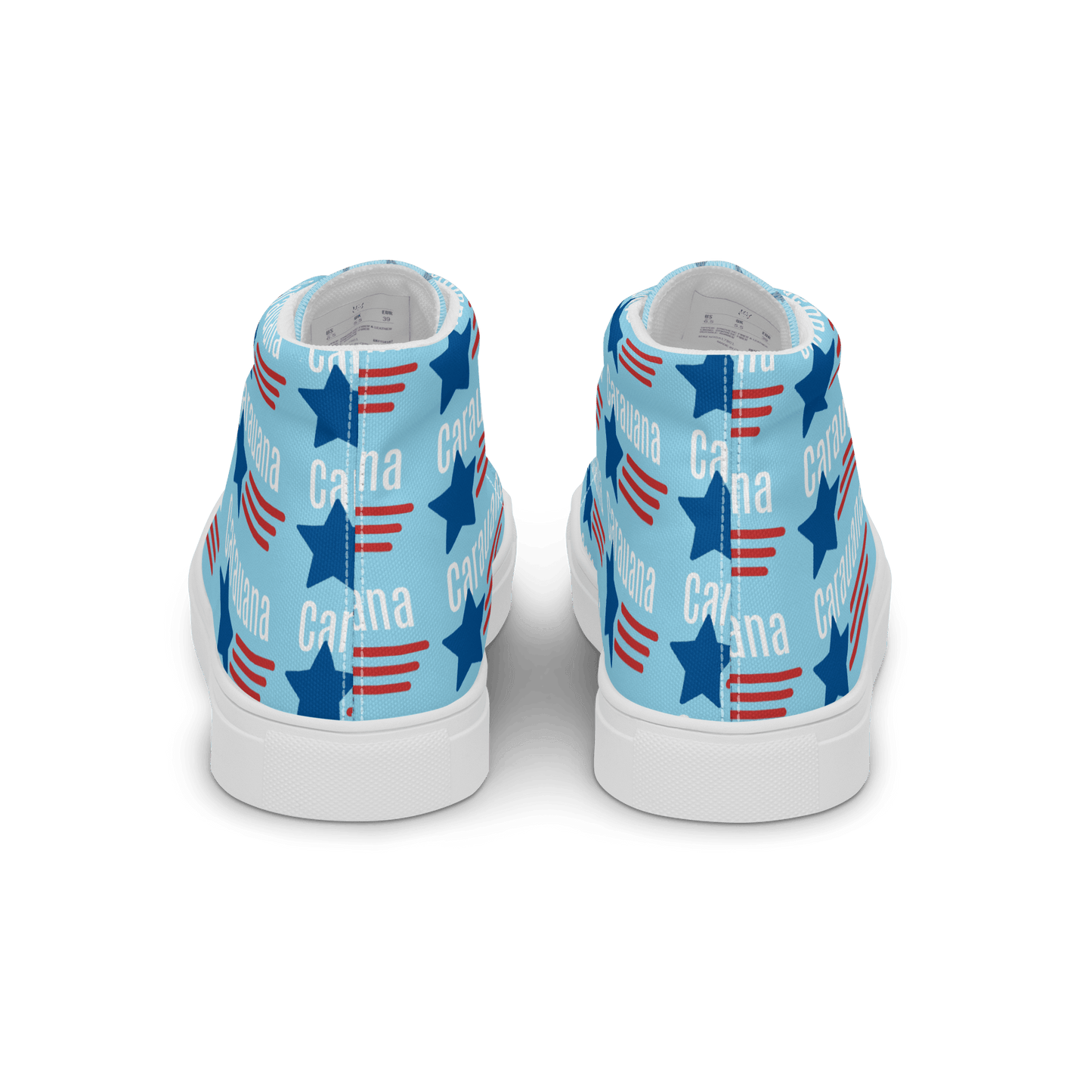 CARAUANA Hip Hop canvas shoes sky blue USA