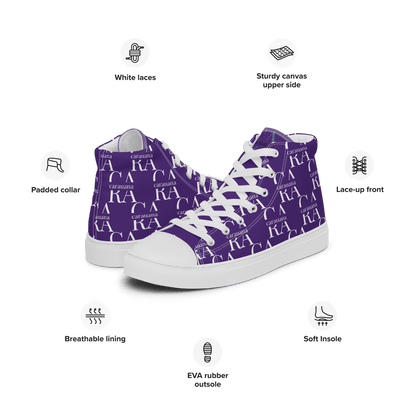 CARAUANA Hip Hop canvas shoes violet Branded