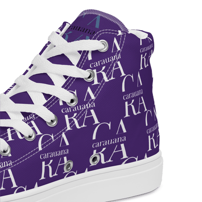 CARAUANA Hip Hop canvas shoes violet Branded