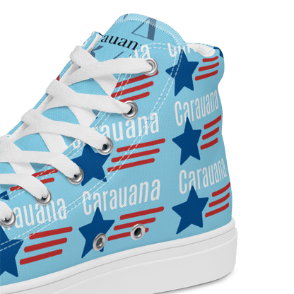 CARAUANA Hip Hop canvas shoes sky blue USA