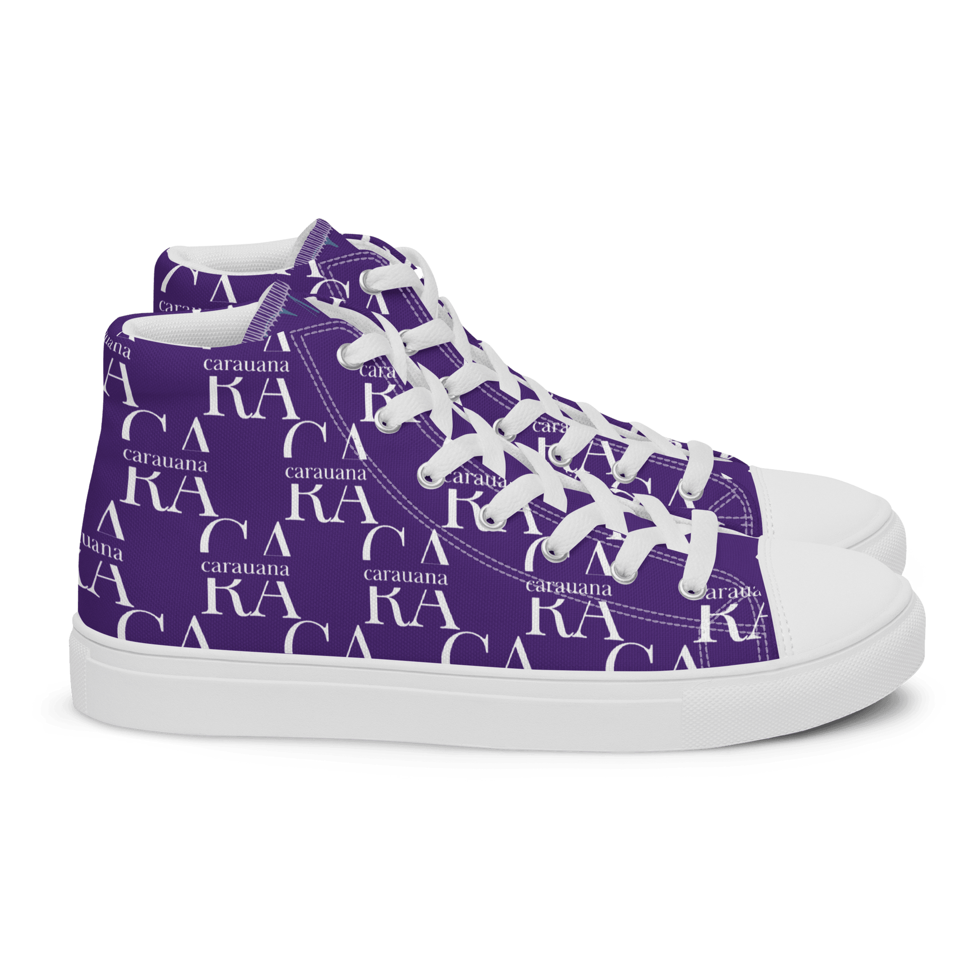 CARAUANA Hip Hop canvas shoes violet Branded