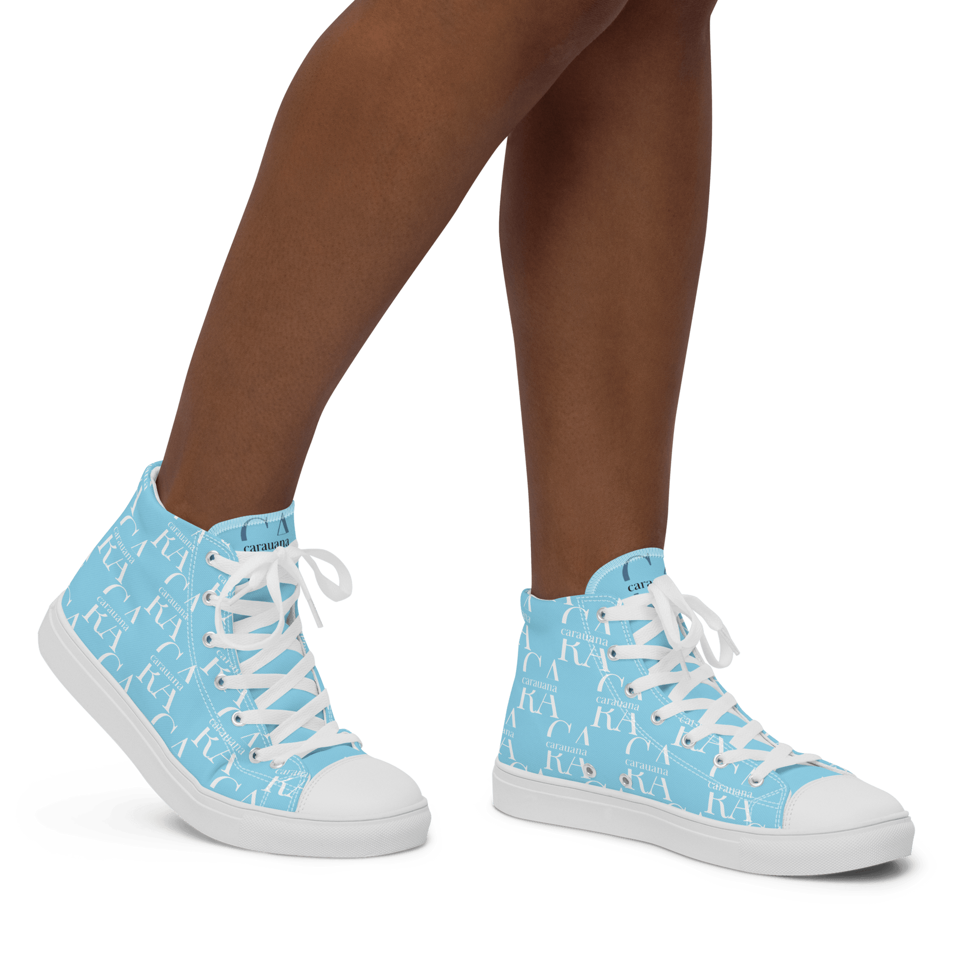 CARAUANA Hip Hop canvas shoes sky blue Branded