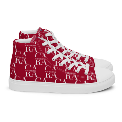 womens-high-top-canvas-shoes-RED