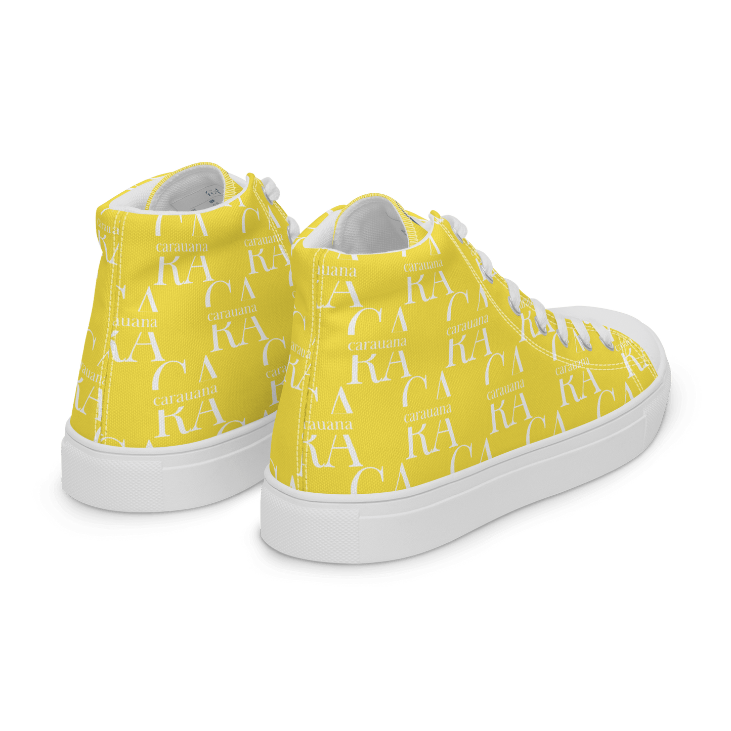 CARAUANA Hip Hop canvas shoes Yellow Branded